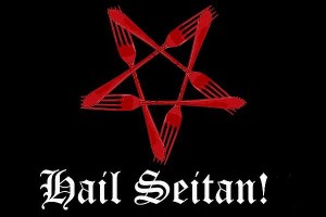 Hail Seitan - Gabelpentagramm