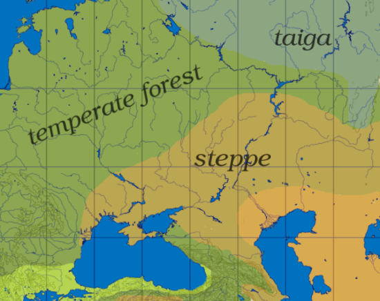 Klimakarten der Pontisch-Kaspischen Region