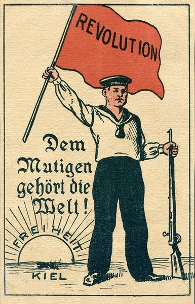 Plakat der Kieler Revolutionäre 1918
