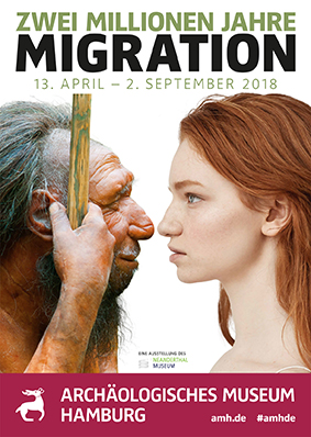 Plakat Ausstellung 2 Millionen Jahre Migration