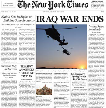 New York Times Special Edition 4.7.2009